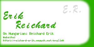 erik reichard business card